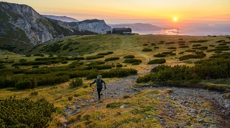On the Rax with Karl Ludwig House in the background | © Steiermark Tourismus | pixelmaker.at On the Rax with Karl Ludwig House in the background | © Steiermark Tourismus | pixelmaker.at